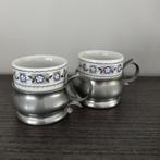 Vintage Weidmann Porzellan Tinnen Kopjes, Antiek en Kunst, Antiek | Tin, Ophalen of Verzenden