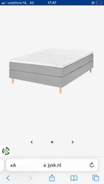 Boxspring 140 x 200 Jysk nog hartstikke nieuw, Ophalen, Tweepersoons, 140 cm, Zo goed als nieuw