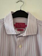 STEPPIN OUT rose wit streep overhemd XL zgan BCBC, Verzenden, Zo goed als nieuw, Roze, Halswijdte 43/44 (XL)