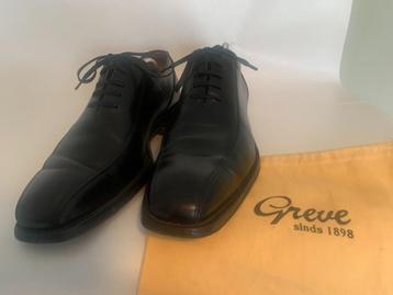 Greve lage zeer nette veter schoenen, maat 11 G, leer ZWART beschikbaar voor biedingen
