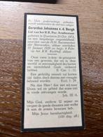 Bergh van den Gerardus 1872 Ijsselstein 1929 - 26190, Verzamelen, Verzenden, Bidprentje