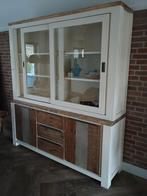 Buffet kast, Ophalen, Gebruikt, 150 tot 200 cm, Hout/ glas