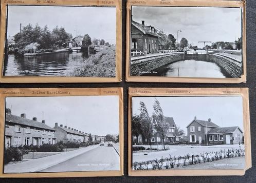 Slagharen, 4 x glasplaat JosPe, o.a. de sluis, Verzamelen, Ansichtkaarten | Nederland, Ongelopen, Overijssel, 1960 tot 1980, Ophalen of Verzenden