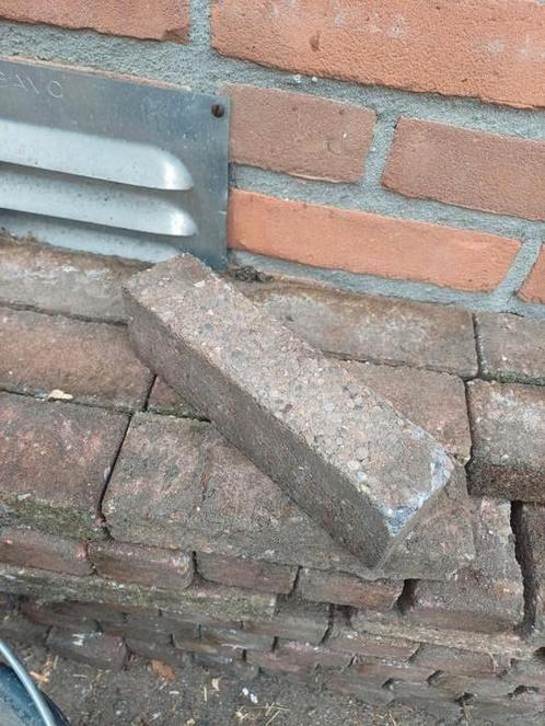 15 m2 klinkers 5x20 cm, Tuin en Terras, Tegels en Klinkers, Gebruikt, Klinkers, Beton, 10 m² of meer, Ophalen