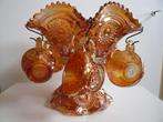 Punchbowlset Marigold Carnival Imperial Glass, Ophalen