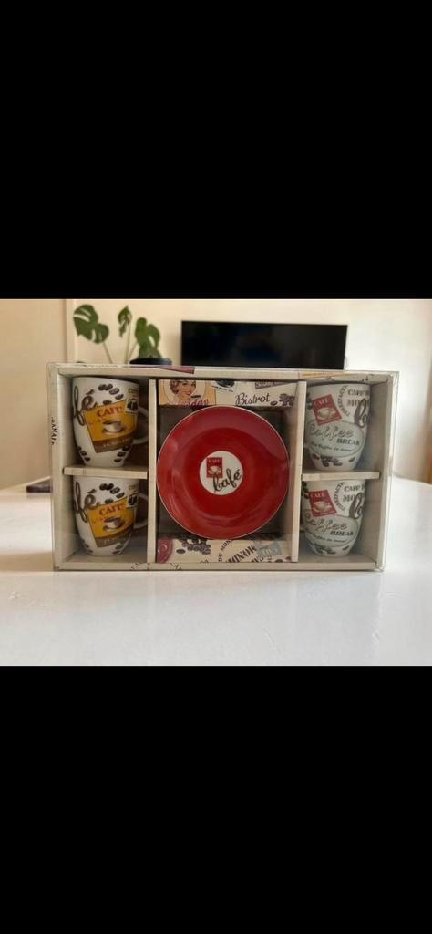 Italian barista espresso coffee mugs, Huis en Inrichting, Keuken | Servies, Nieuw, Compleet servies, Overige stijlen, Keramiek