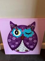 Kinderkamer schilderij uil, Ophalen of Verzenden, Wanddecoratie