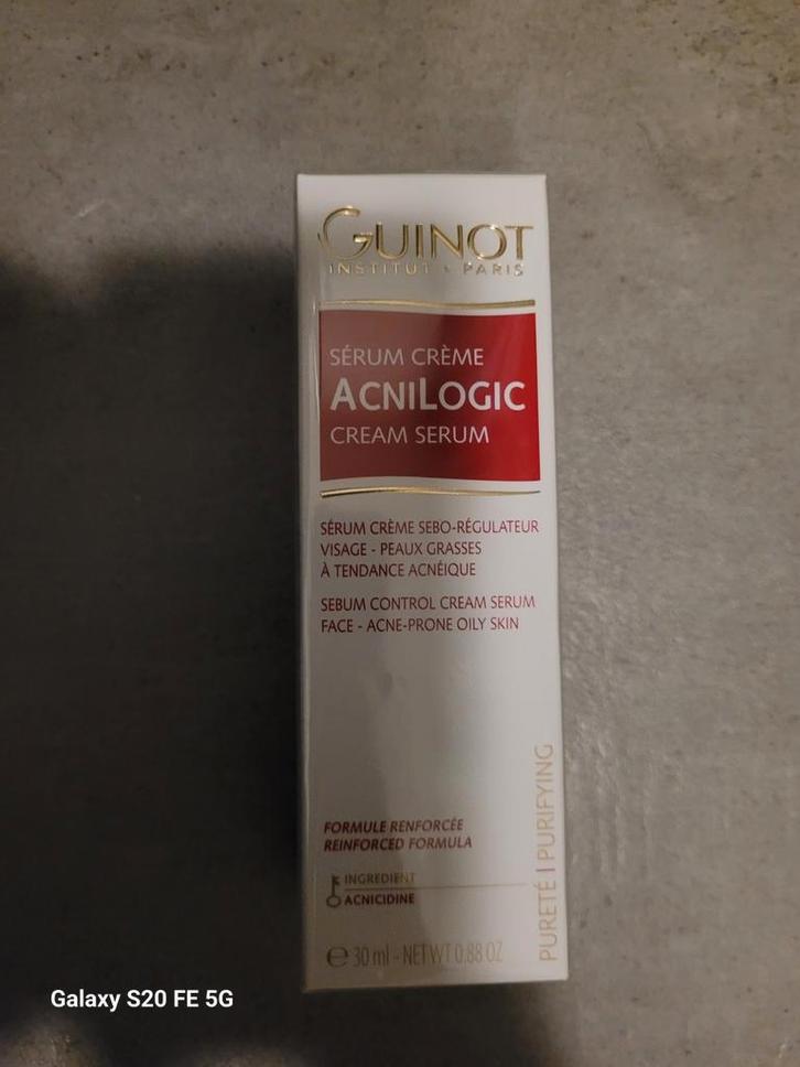 Nieuwe Guinot Acnilogic Cream Serum - Nieuw in verpakking, Sieraden, Tassen en Uiterlijk, Uiterlijk | Gezichtsverzorging, Nieuw