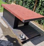 Kwaliteits hondenhok met overdekt terras, Dieren en Toebehoren, Hondenhokken, Ophalen, 110 cm of meer, 65 tot 100 cm, Hondenhok