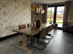 Mooie eetkamertafel/stoelen en salontafel, Ophalen, 200 cm of meer, 50 tot 100 cm, Zo goed als nieuw