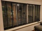 Jaloezieën zwart 160 cm breed (2 x), Huis en Inrichting, Ophalen, Gebruikt, Zwart, 150 tot 200 cm