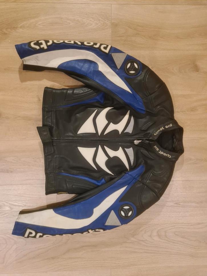 Leren Motorjas Maat 52 - Pro Sports, Motoren, Kleding | Motorkleding, Jas | leer, Heren, Tweedehands, Ophalen of Verzenden
