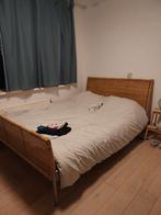 IKEA bed zonder matras 200140, Wit, Tweepersoons, Zo goed als nieuw, Hout