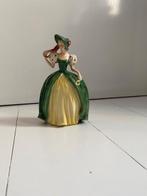 Goebel beeldje Figurine FF118 Dame in groen/gele jurk, Ophalen of Verzenden, Zo goed als nieuw, Mens