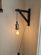 Wandlamp met gestreept snoer, Ophalen of Verzenden, Gebruikt, Metaal, Industrieel