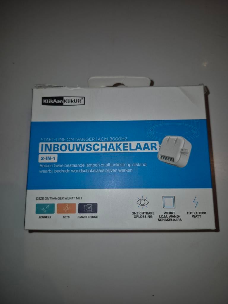 KlikAanKlikUit ACM-3000H2 Inbouwschakelaar, Ophalen of Verzenden, Nieuw, Schakelaar