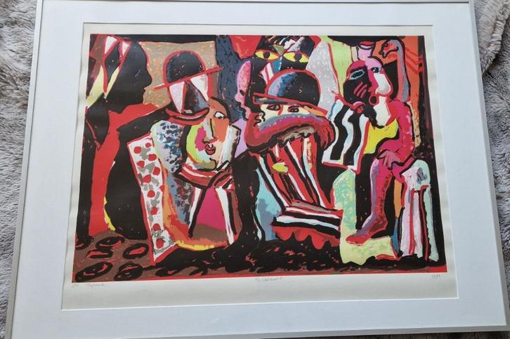 Fer Hakkaart –Kleurrijke proefdruk(3/10, 1994) – gesigneerd, Antiek en Kunst, Kunst | Schilderijen | Modern, Ophalen of Verzenden