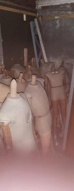 Antieke etalage poppen 25 stuks met zes losse hoofden, Antiek en Kunst, Ophalen of Verzenden