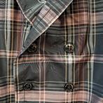 Hans Ubbink tussen jas lila/zwart geruit trenchcoat L 43672, Hans Ubbink, ., Maat 42/44 (L), Ophalen of Verzenden