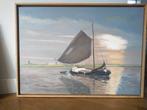 Schilderijen met boot, Antiek en Kunst, Kunst | Schilderijen | Klassiek, Ophalen of Verzenden