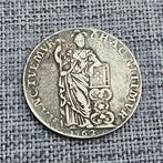 Oude zilveren munt 1 Gulden Gelderland 1762, 1 gulden, Vóór koninkrijk, Zilver, Ophalen of Verzenden