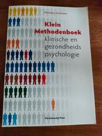 Klein methodenboek klinische en gezondheidspsychologie, Ophalen of Verzenden, Zo goed als nieuw, F.J. van Zuuren