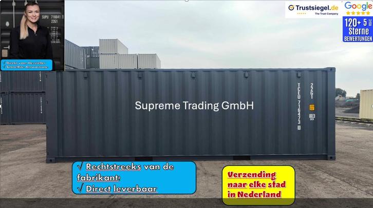 20 voet zeecontainer kopen, Zakelijke goederen, Machines en Bouw | Keten en Containers, Ophalen