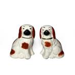 Antiek setje Staffordshire hondjes – 19e eeuw, Antiek en Kunst, Antiek | Porselein, Ophalen of Verzenden
