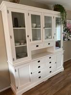 Kast servies/buffet/wand/vitrine 205x48x220 wit, Huis en Inrichting, Ophalen, Gebruikt, 200 cm of meer, Glas