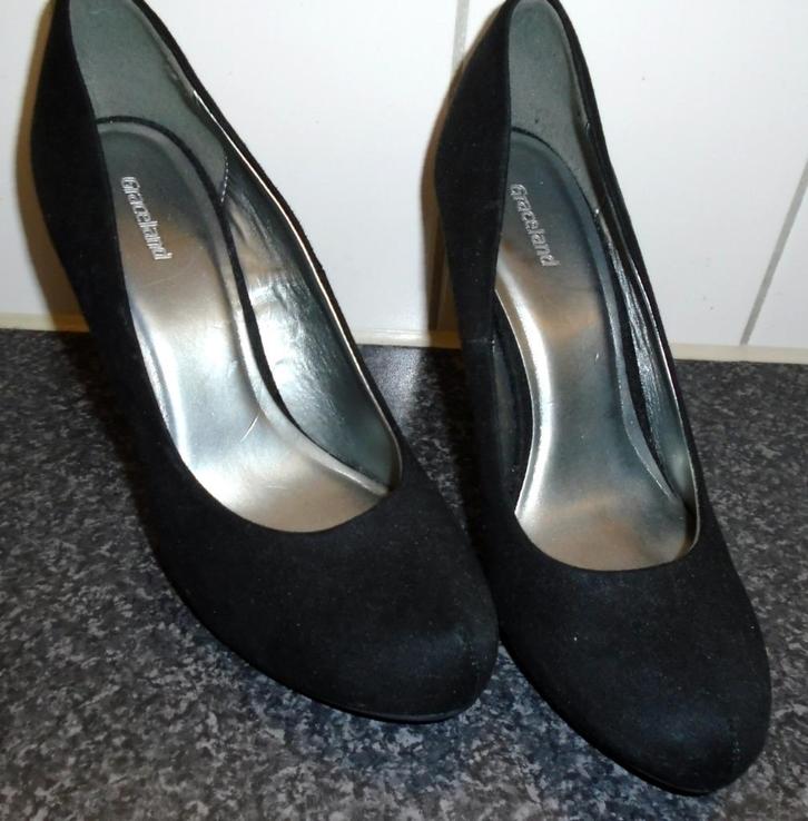 Prachtige zwarte Graceland pumps mt38, Kleding | Dames, Schoenen, Zo goed als nieuw, Pumps, Zwart, Ophalen of Verzenden