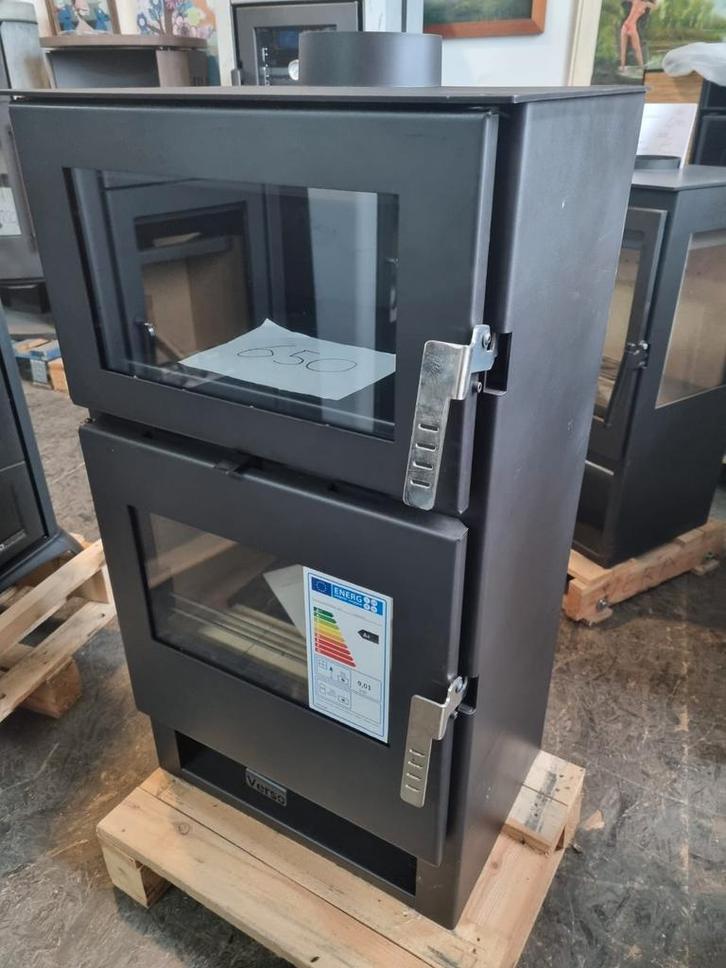 Nieuwe houtkachel met oven 9 kw, Huis en Inrichting, Kachels, Nieuw, Vrijstaand, Houtkachel, Hout, Ophalen of Verzenden