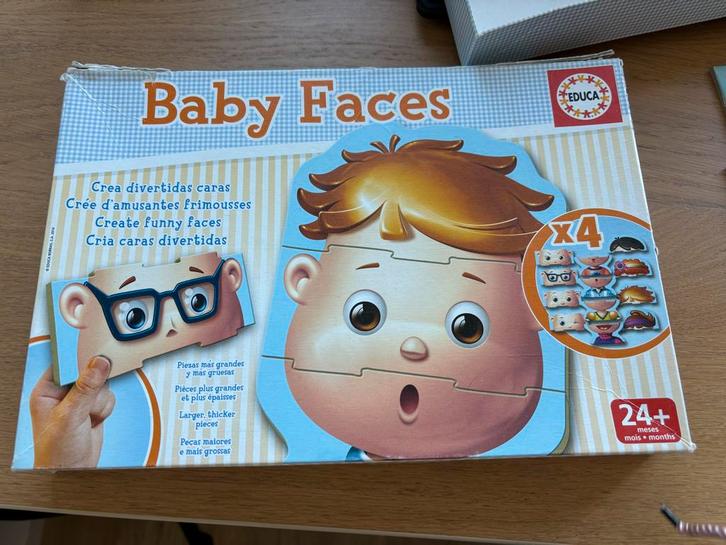 Gezichtjes Puzzel Mix & Match, Kinderen en Baby's, Speelgoed | Kinderpuzzels, Zo goed als nieuw, 2 tot 4 jaar, 10 tot 50 stukjes