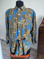Vintage blouse, Kleding | Dames, Blouses en Tunieken, Ophalen of Verzenden, Zo goed als nieuw, Maat 38/40 (M), Blauw