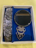 Antiek kam en spiegel, Ophalen of Verzenden, Zo goed als nieuw, Zilver