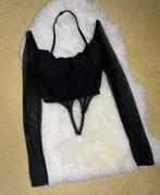 Zwarte corset top lange mouwen, Kleding | Dames, Tops, Zwart, Nieuw, Ophalen of Verzenden, Maat 36 (S)