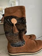 Sansibar laarzen deels gebreid deels suède mt39,5, Hoge laarzen, Sansibar, Bruin, Ophalen of Verzenden