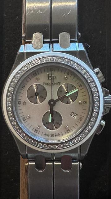 Pequignet Moorea chronograaf diamanten bezel