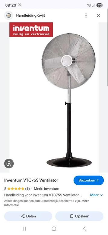 Inventum Ventilator VTC75S beschikbaar voor biedingen