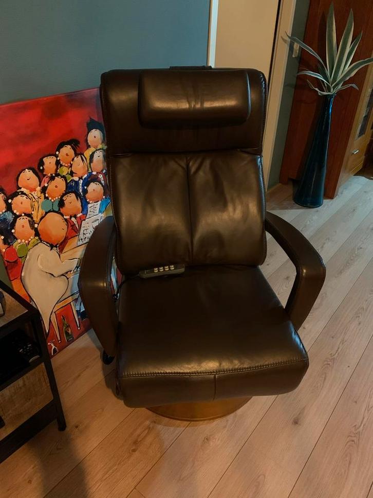 Prominent opsta stoel, Huis en Inrichting, Fauteuils, Zo goed als nieuw, Leer, 75 tot 100 cm, Ophalen of Verzenden