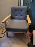 Fauteuil - stof - grijs, Huis en Inrichting, Ophalen, Gebruikt, Stof