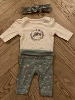 Setje romper legging hoofdband baby maat 56, Kinderen en Baby's, Babykleding | Maat 50, C&A, Meisje, Ophalen of Verzenden, Zo goed als nieuw