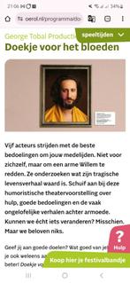 Oerol: Doekje voor het bloeden George Tolban, Drie personen of meer