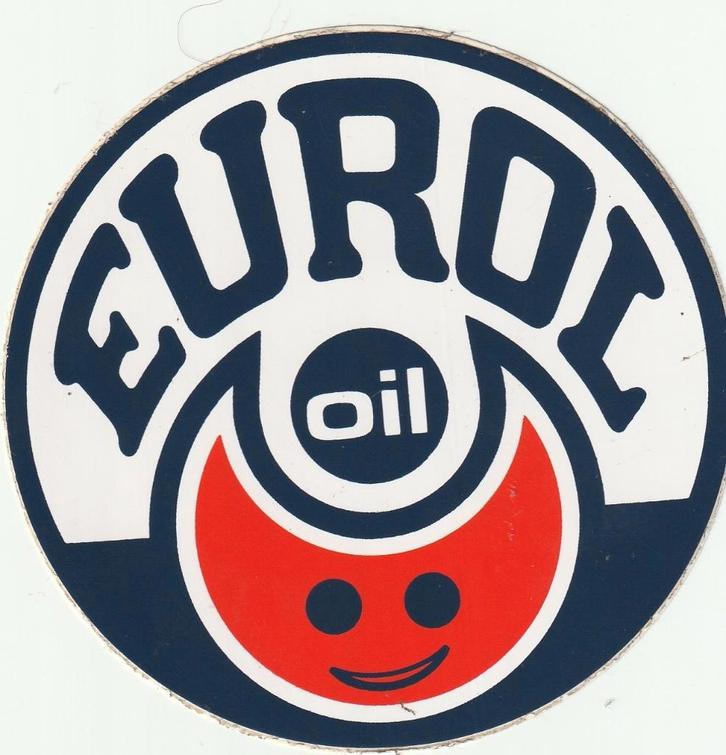 Sticker auto Eurol motorolie (1), Verzamelen, Stickers, Zo goed als nieuw, Merk, Verzenden