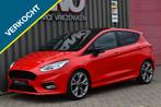 Ford Fiesta 1.0 EcoB. 140PK ST-Line Navi/Leer/ACC/Carplay, Gebruikt, 1064 kg, Leder en Stof, Bedrijf