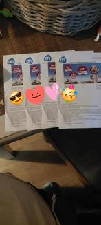 4 entree tickets en 1 parkeerkaart van de efteling, Tickets en Kaartjes, Drie personen of meer
