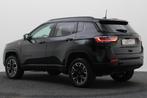 Jeep Compass 4xe 240 Plug-in Hybrid Electric Trailhawk Panor, Auto's, Jeep, Automaat, Gebruikt, Zwart, Leder en Stof