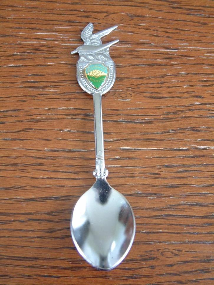 mooi lepeltje Bellingham Washington met vogel, Verzamelen, Overige Verzamelen, Zo goed als nieuw, Ophalen of Verzenden