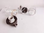 Buitenlamp, kogelvormig glas met armatuur, antiek, Tuin en Terras, Buitenverlichting, Wandlamp, Ophalen of Verzenden, 50 tot 250 watt