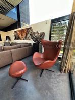 Fritz Hansen EGG Chair + Footstool, stof of leder NIEUW -50%, Waterstad 23, Nieuw, 75 tot 100 cm, 75 tot 100 cm