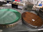 Dienbladen decoratie borden div soorten, Ophalen, Nieuw, Rond, Hout